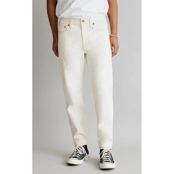 Madewell Other - NWT Madewell mens relax Taper white jeans 34x34
